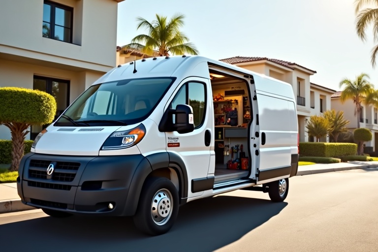 Mobile auto glass service van Burbank CA