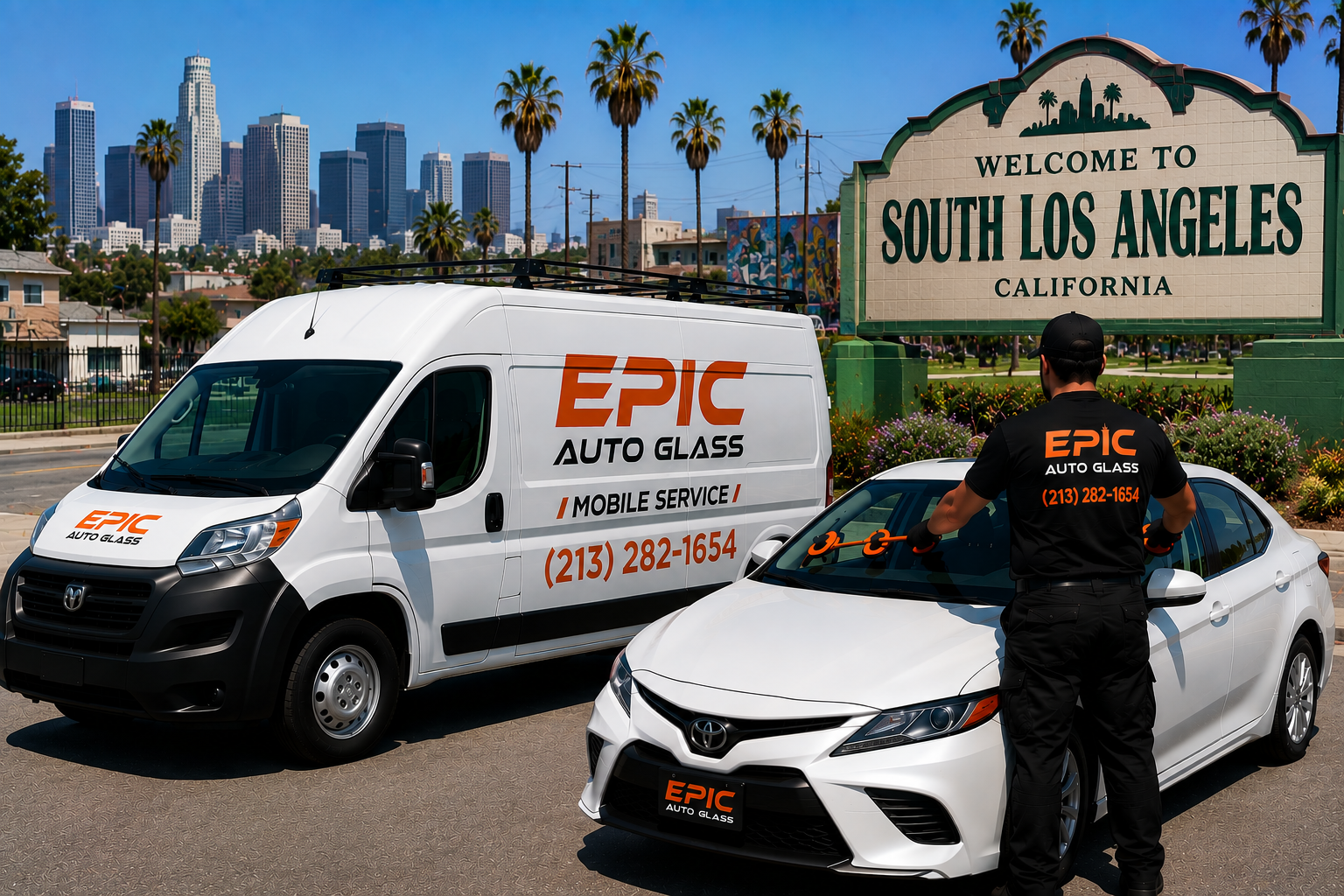 South Los Angeles auto glass service
